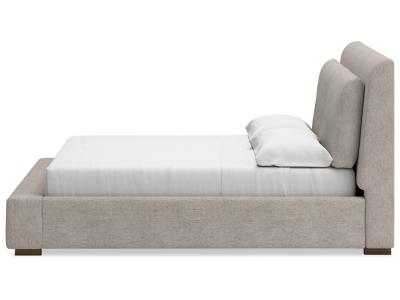 Signature Design by Ashley Cabalynn King Upholstered Bed, Dresser and Mirror - B974B10