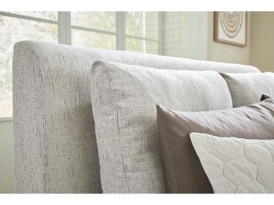 Signature Design by Ashley Cabalynn King Upholstered Bed, Dresser and Mirror - B974B10