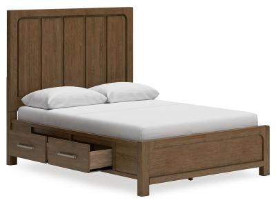Signature Design by Ashley Cabalynn Queen Panel Bed with Storage, Dresser and Mirror - B974B5