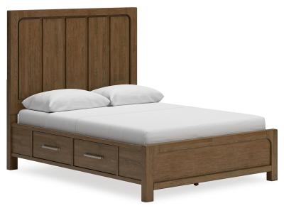 Signature Design by Ashley Cabalynn Queen Panel Bed with Storage, Dresser and Mirror - B974B5