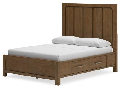 Signature Design by Ashley Cabalynn Queen Panel Bed with Storage, Dresser and Mirror - B974B5