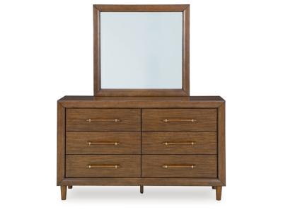 Signature Design by Ashley Lyncott California King Upholstered Bed, Dresser and Mirror - B615B9