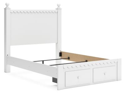 Signature Design by Ashley Mollviney Full Panel Storage Bed, Dresser and Mirror - B2540B9