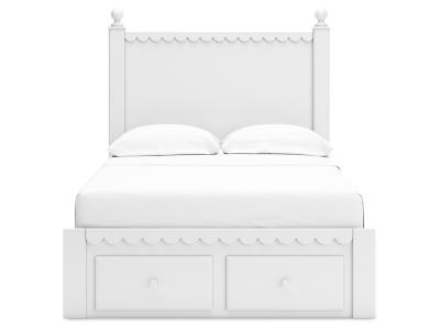 Signature Design by Ashley Mollviney Full Panel Storage Bed, Dresser and Mirror - B2540B9