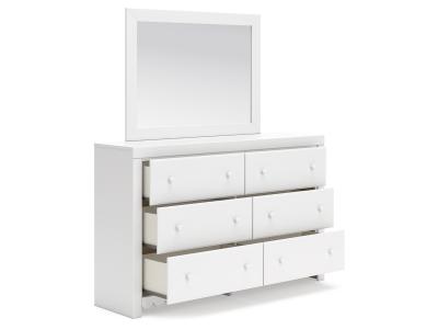 Signature Design by Ashley Mollviney Twin Panel Storage Bed, Dresser and Mirror - B2540B8