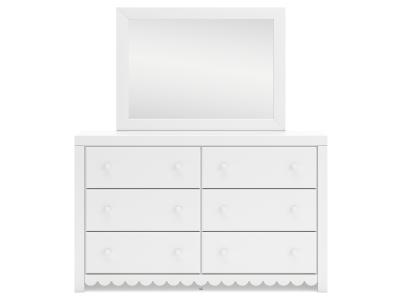 Signature Design by Ashley Mollviney Twin Panel Storage Bed, Dresser and Mirror - B2540B8