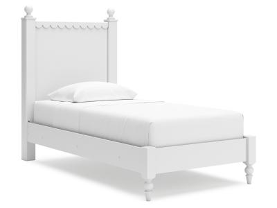 Signature Design by Ashley Mollviney Twin Panel Bed, Dresser and Mirror - B2540B4