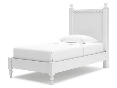 Signature Design by Ashley Mollviney Twin Panel Bed, Dresser and Mirror - B2540B4