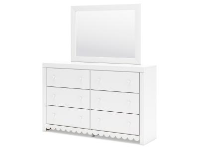 Signature Design by Ashley Mollviney Full Panel Headboard, Dresser and Mirror - B2540B11