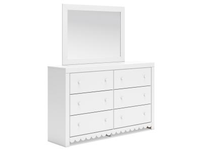 Signature Design by Ashley Mollviney Twin Panel Headboard, Dresser and Mirror - B2540B10