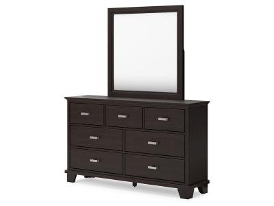 Signature Design by Ashley Covetown Twin Panel Bed, Dresser and Mirror - B441B3
