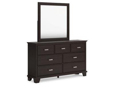 Signature Design by Ashley Covetown California King Panel Bed, Dresser and Mirror - B441B11