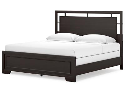 Signature Design by Ashley Covetown King Panel Bed, Dresser and Mirror - B441B10