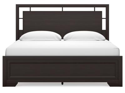 Signature Design by Ashley Covetown King Panel Bed, Dresser and Mirror - B441B10