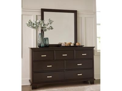 Signature Design by Ashley Covetown King Panel Bed, Dresser and Mirror - B441B10