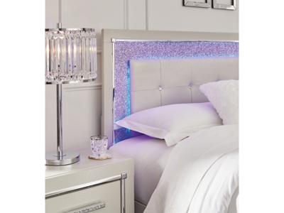 Signature Design by Ashley Zyniden Full Upholstered Panel Headboard, Dresser and Mirror - B2114B11