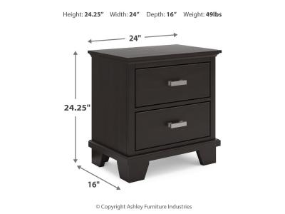 Signature Design by Ashley Covetown Queen Panel Bed, Dresser, Mirror and Nightstand - B441B12