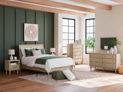 Signature Design by Ashley Cielden Queen Panel Bed, Dresser, Mirror and Nightstand - B1199B16