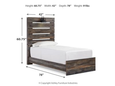 Signature Design by Ashley Drystan Twin Panel Bed, Dresser and Nightstand - B211B86