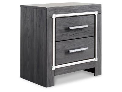 Signature Design by Ashley Lodanna Queen Storage Bed and Nightstand - B214B44