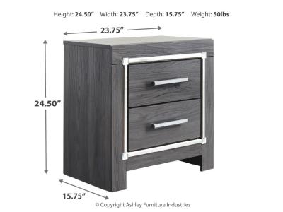Signature Design by Ashley Lodanna Queen Storage Bed and Nightstand - B214B44