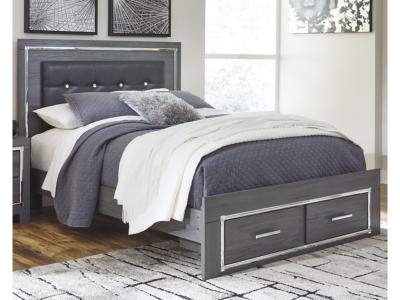 Signature Design by Ashley Lodanna Queen Storage Bed and Nightstand - B214B44