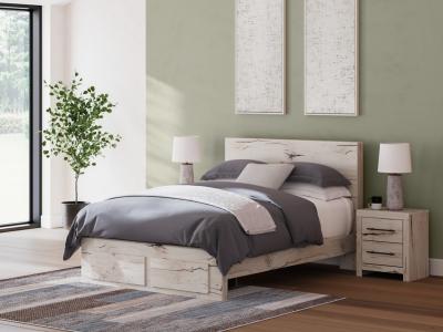 Signature Design by Ashley Lawroy Queen Panel Storage Bed, Dresser and Mirror - B2310B5