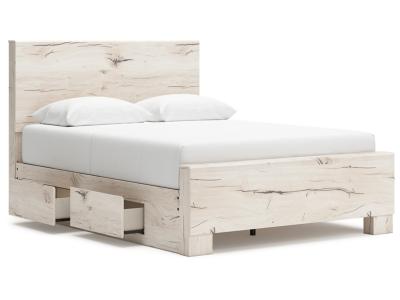 Signature Design by Ashley Lawroy Queen Panel Bed with Storage, Dresser and Mirror - B2310B7