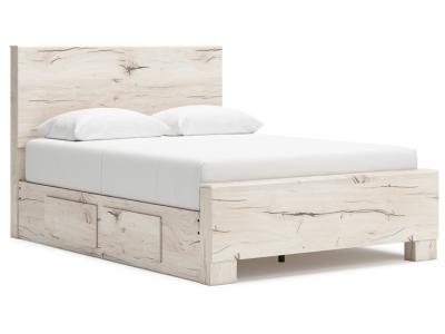 Signature Design by Ashley Lawroy Queen Panel Bed with Storage, Dresser and Mirror - B2310B7