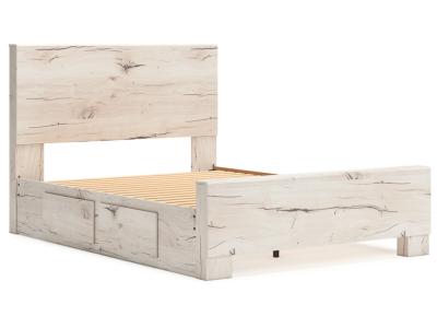 Signature Design by Ashley Lawroy Queen Panel Bed with Storage, Dresser and Mirror - B2310B7