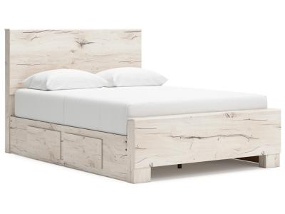 Signature Design by Ashley Lawroy Queen Panel Bed with Storage, Dresser and Mirror - B2310B29