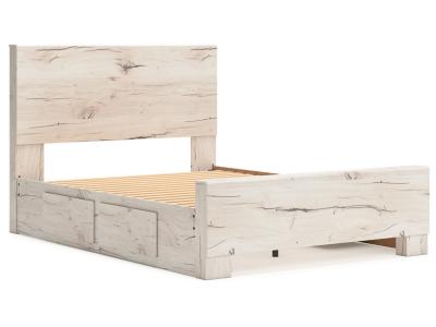 Signature Design by Ashley Lawroy Queen Panel Bed with Storage, Dresser and Mirror - B2310B29