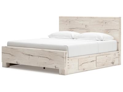 Signature Design by Ashley Lawroy King Panel Bed with Storage, Dresser and Mirror - B2310B34