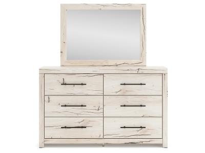 Signature Design by Ashley Lawroy King Panel Bed with Storage, Dresser and Mirror - B2310B33