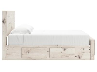 Signature Design by Ashley Lawroy King Panel Bed with Storage, Dresser and Mirror - B2310B33