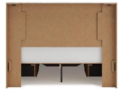 Signature Design by Ashley Lawroy Queen Panel Storage Bed, Dresser and Mirror - B2310B30