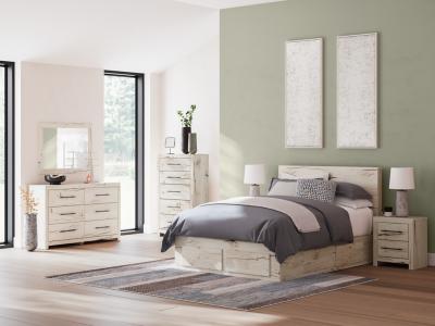 Signature Design by Ashley Lawroy Queen Panel Storage Bed, Dresser and Mirror - B2310B30