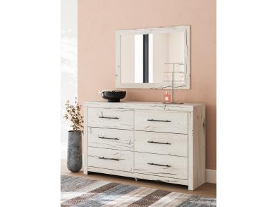Signature Design by Ashley Lawroy Queen Panel Storage Bed, Dresser and Mirror - B2310B30