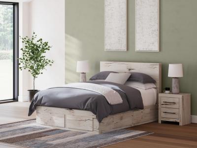 Signature Design by Ashley Lawroy Queen Panel Storage Bed, Dresser and Mirror - B2310B30