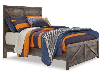 Signature Design by Ashley Wynnlow Full Crossbuck Panel Bed and 2 Chests - B440B40