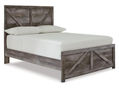 Signature Design by Ashley Wynnlow Full Crossbuck Panel Bed and 2 Chests - B440B40