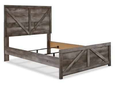Signature Design by Ashley Wynnlow Full Crossbuck Panel Bed and 2 Chests - B440B40