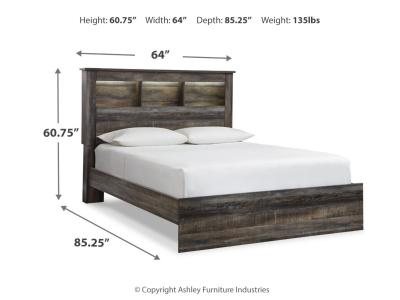 Signature Design by Ashley Drystan Queen Bookcase Bed, Dresser and 2 Nightstands - B211B87