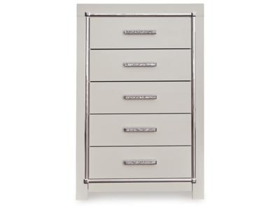 Signature Design by Ashley Zyniden Queen Upholstered Panel Bed, Chest and Nightstand - B2114B19