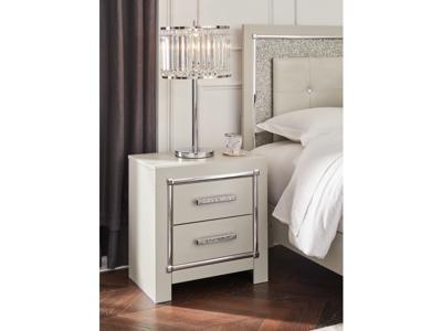 Signature Design by Ashley Zyniden Queen Upholstered Panel Bed, Chest and Nightstand - B2114B19