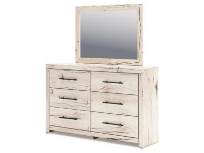 Signature Design by Ashley Lawroy Queen Storage Bed, Dresser, Mirror, Nightstand - B2310B41