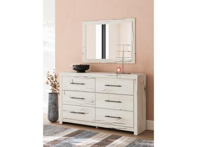 Signature Design by Ashley Lawroy Queen Storage Bed, Dresser, Mirror, Nightstand - B2310B41