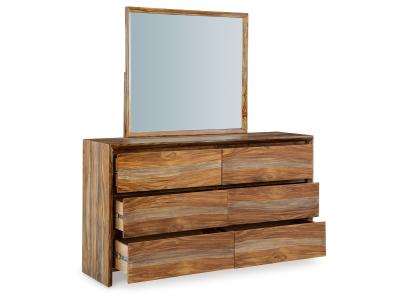 Signature Design by Ashley Dressonni Queen Panel Bed, Dresser and Mirror - B790B3