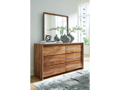 Signature Design by Ashley Dressonni Queen Panel Bed, Dresser and Mirror - B790B3