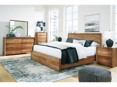 Signature Design by Ashley Dressonni California King Panel Bed, Dresser and Mirror - B790B7